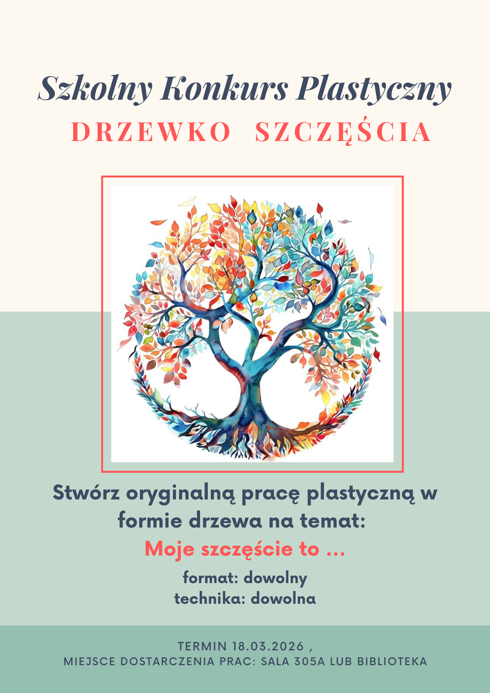 Konkurs plastyczny ''Drzewko szczęścia''