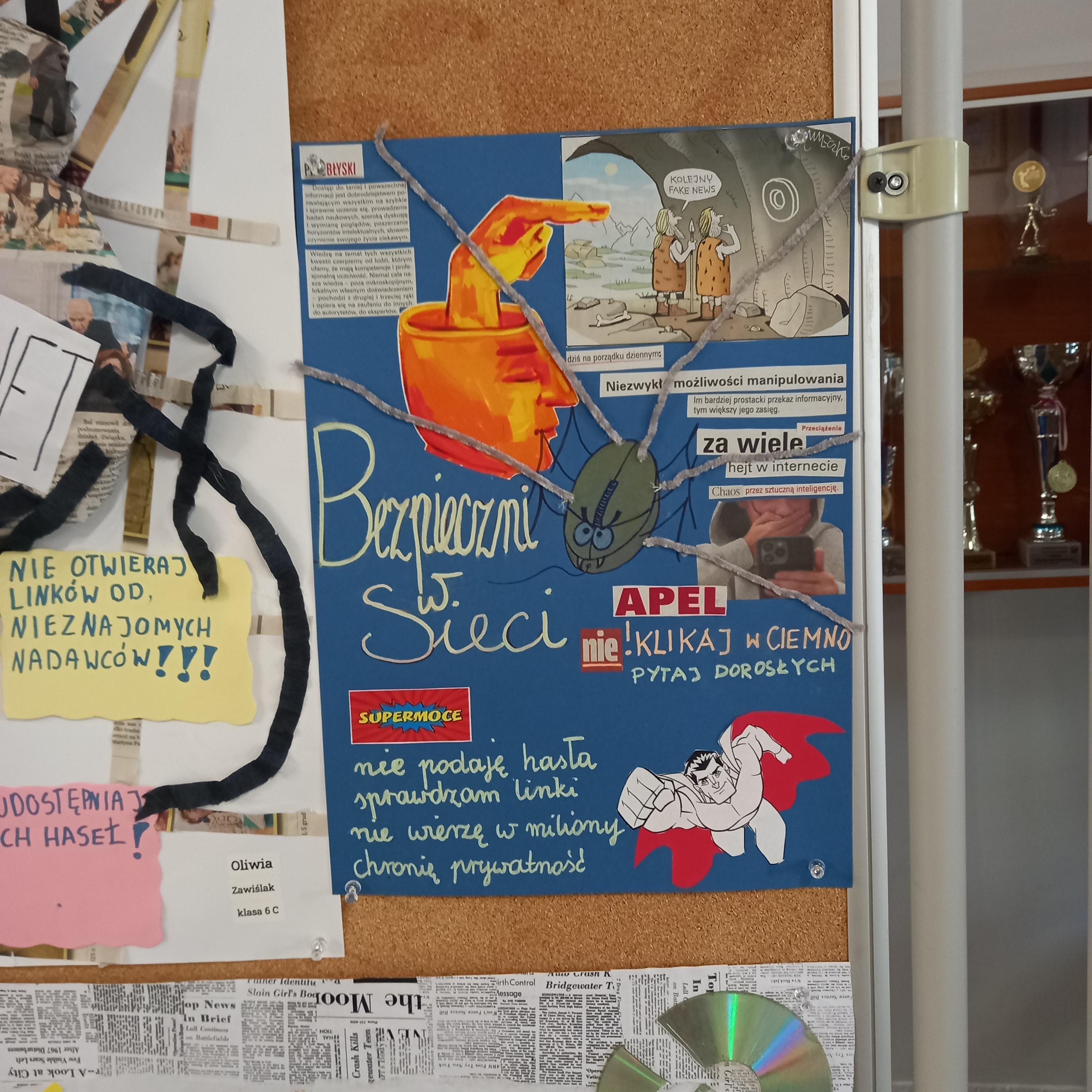  GMINNY KONKURS PLASTYCZNY „BEZPIECZNI W SIECI” - wystawa prac